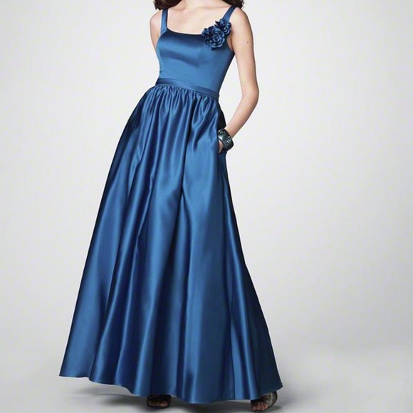 Alfred Angelo Style 7183 "Royal Bloom" Purple Satin Gown NEW- Sz. 16 - Picture 2 of 13